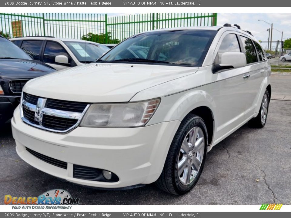 2009 Dodge Journey R/T Stone White / Pastel Pebble Beige Photo #3