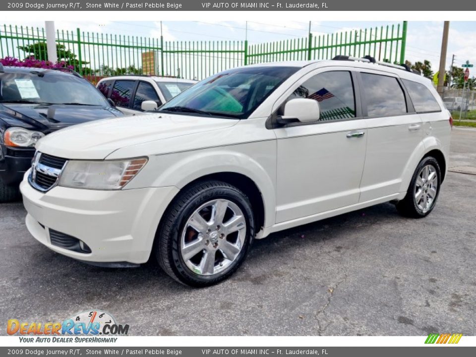 2009 Dodge Journey R/T Stone White / Pastel Pebble Beige Photo #4