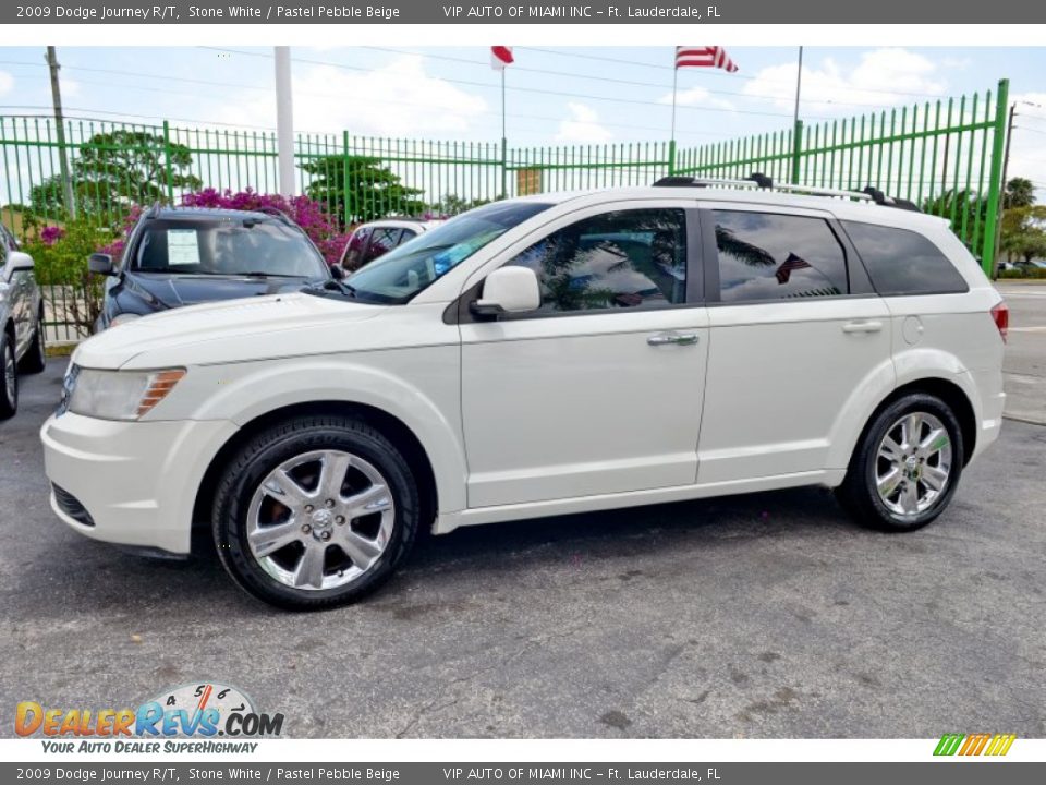 2009 Dodge Journey R/T Stone White / Pastel Pebble Beige Photo #5