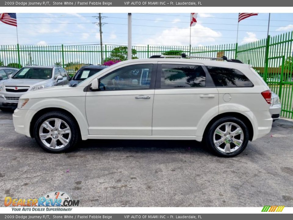 2009 Dodge Journey R/T Stone White / Pastel Pebble Beige Photo #6