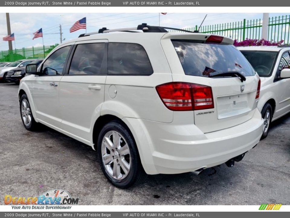 2009 Dodge Journey R/T Stone White / Pastel Pebble Beige Photo #8