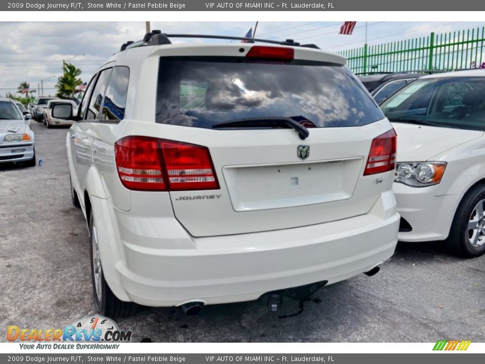 2009 Dodge Journey R/T Stone White / Pastel Pebble Beige Photo #9