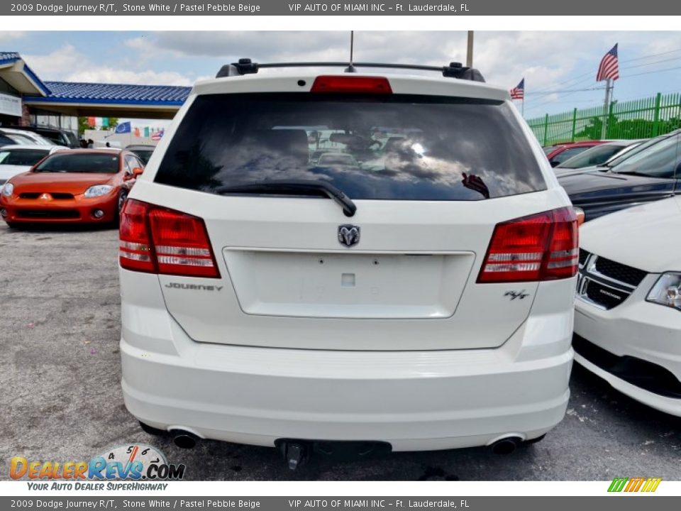 2009 Dodge Journey R/T Stone White / Pastel Pebble Beige Photo #10