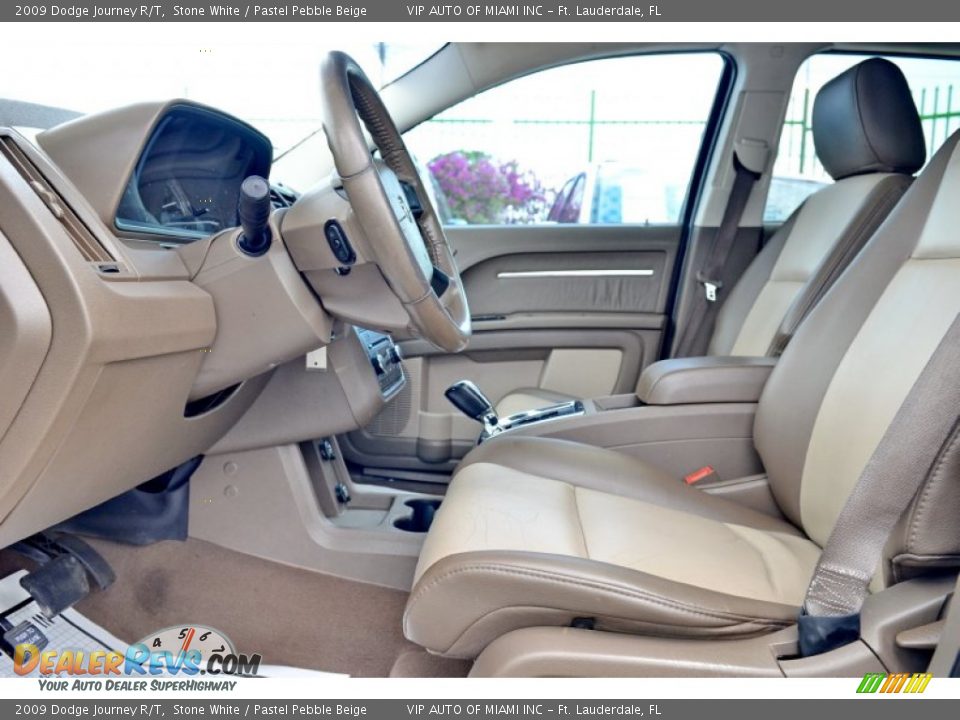 2009 Dodge Journey R/T Stone White / Pastel Pebble Beige Photo #12