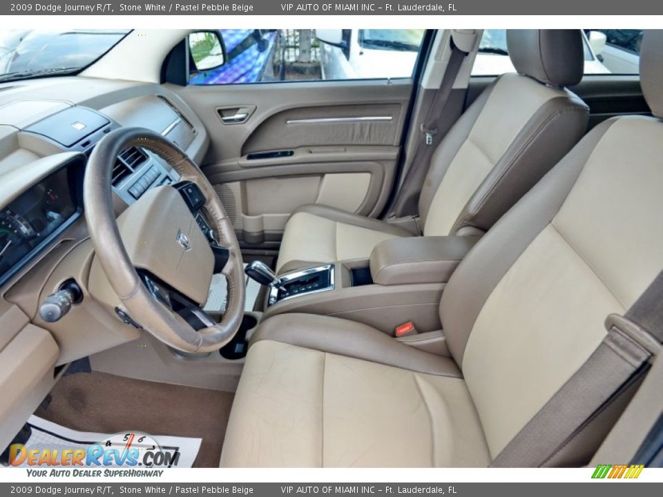 2009 Dodge Journey R/T Stone White / Pastel Pebble Beige Photo #13