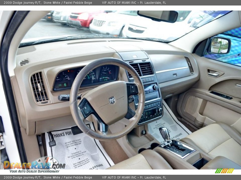 2009 Dodge Journey R/T Stone White / Pastel Pebble Beige Photo #15