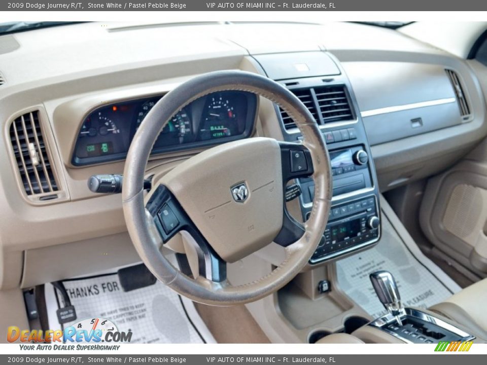 2009 Dodge Journey R/T Stone White / Pastel Pebble Beige Photo #16