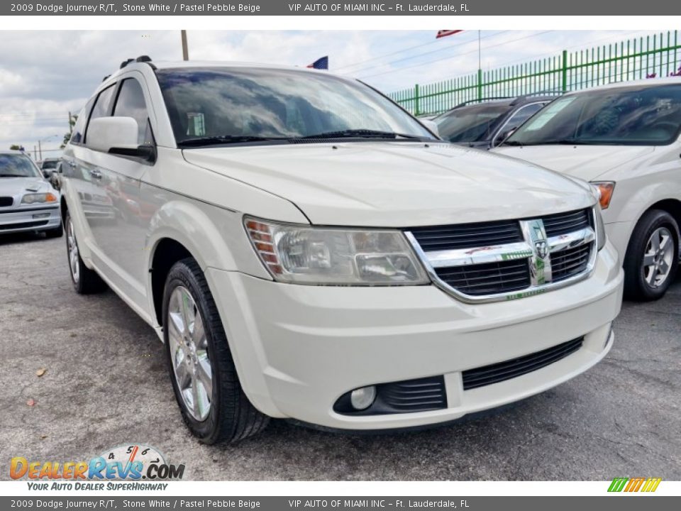 2009 Dodge Journey R/T Stone White / Pastel Pebble Beige Photo #25