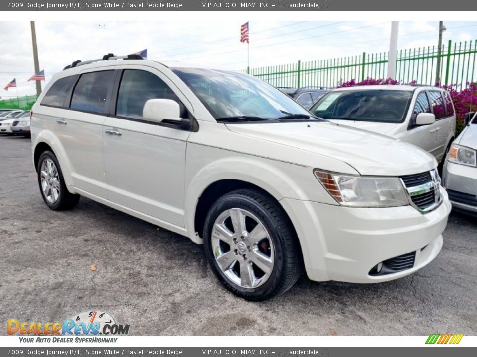 2009 Dodge Journey R/T Stone White / Pastel Pebble Beige Photo #26