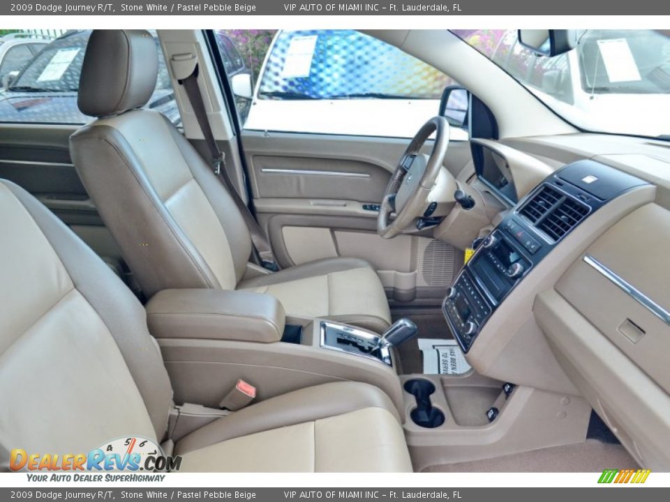2009 Dodge Journey R/T Stone White / Pastel Pebble Beige Photo #35