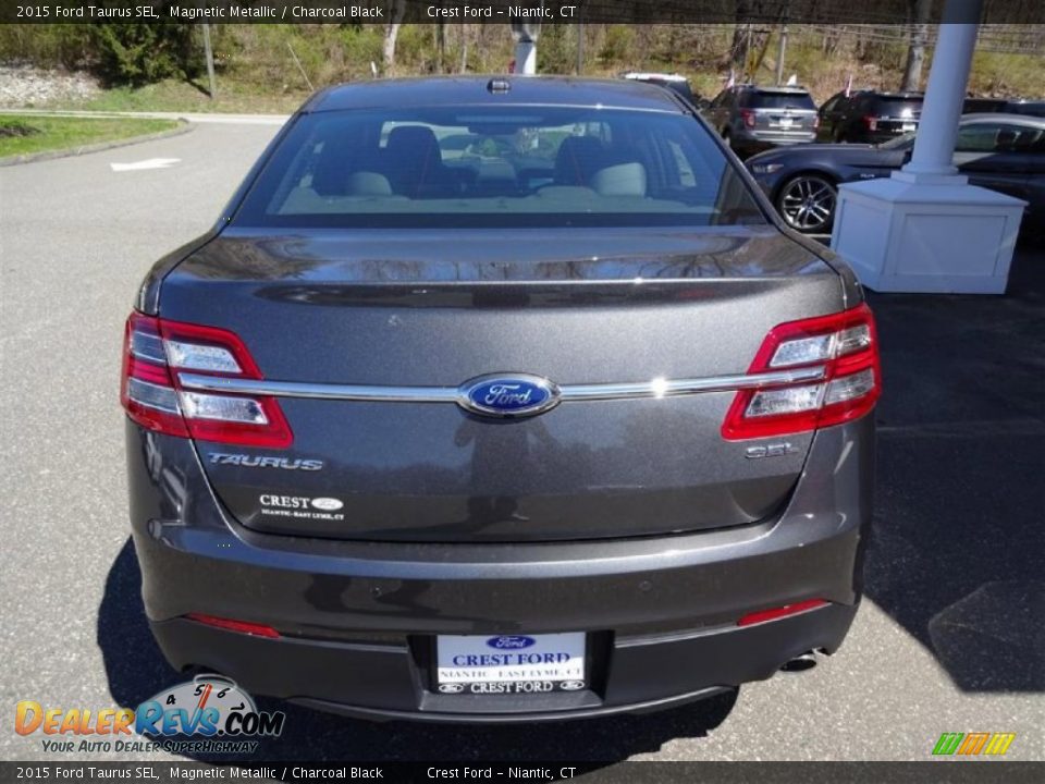 2015 Ford Taurus SEL Magnetic Metallic / Charcoal Black Photo #6
