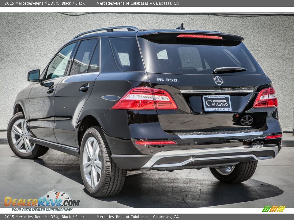 2015 Mercedes-Benz ML 350 Black / Black Photo #2