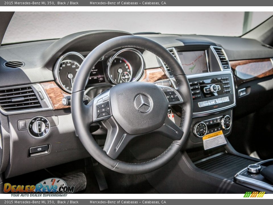 2015 Mercedes-Benz ML 350 Black / Black Photo #5