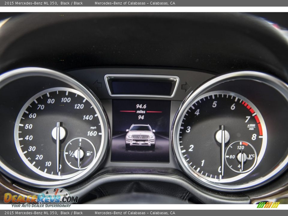2015 Mercedes-Benz ML 350 Black / Black Photo #6