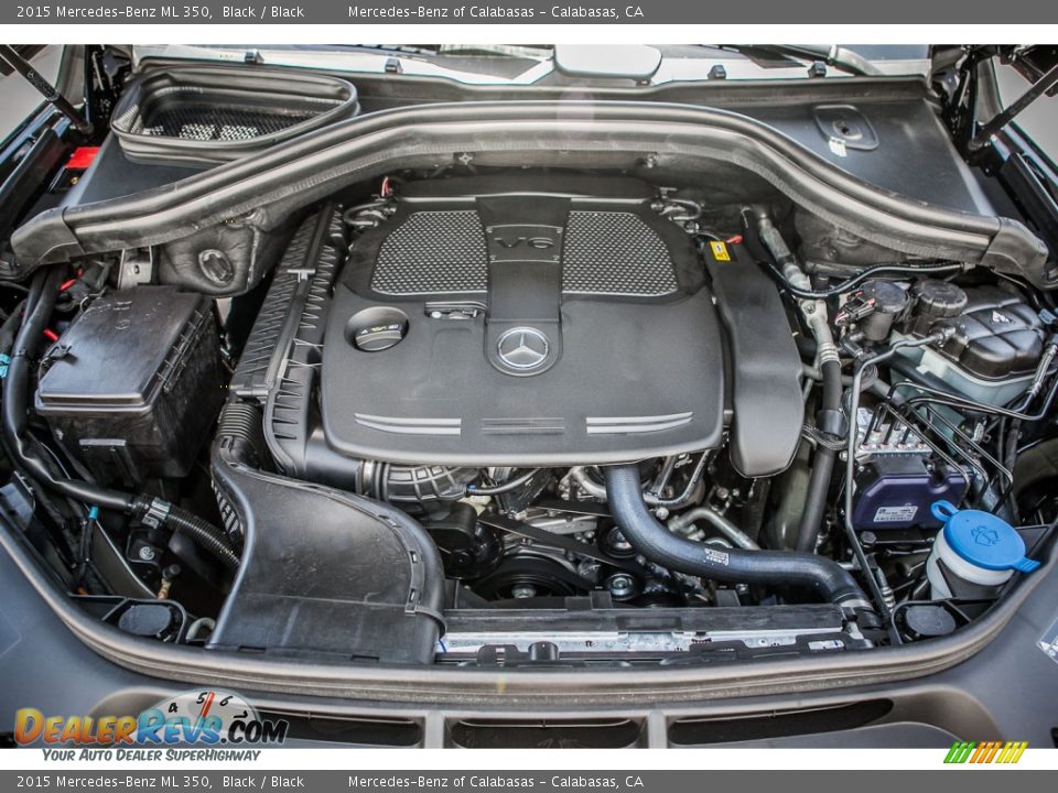 2015 Mercedes-Benz ML 350 Black / Black Photo #9
