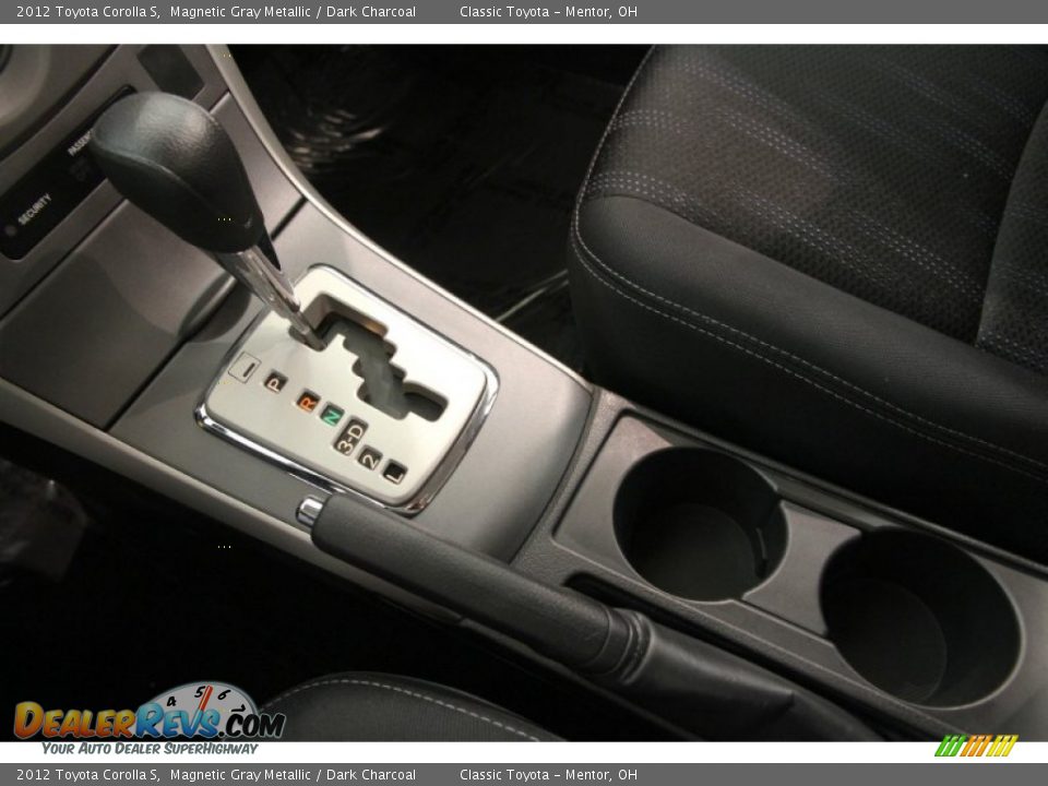 2012 Toyota Corolla S Magnetic Gray Metallic / Dark Charcoal Photo #12