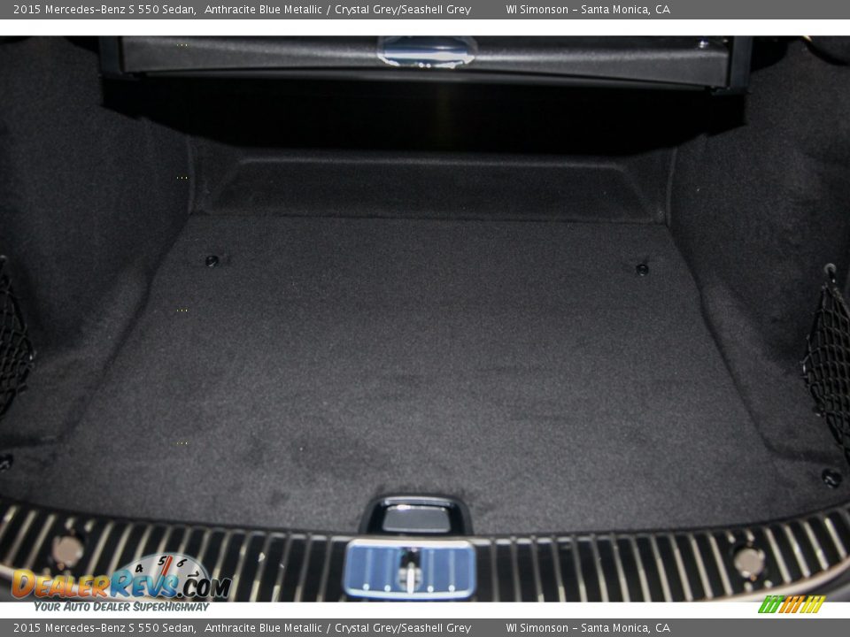 2015 Mercedes-Benz S 550 Sedan Anthracite Blue Metallic / Crystal Grey/Seashell Grey Photo #5
