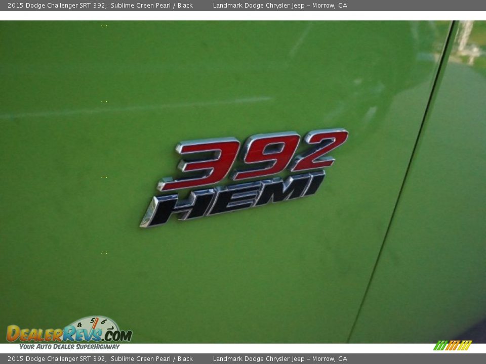 2015 Dodge Challenger SRT 392 Sublime Green Pearl / Black Photo #6