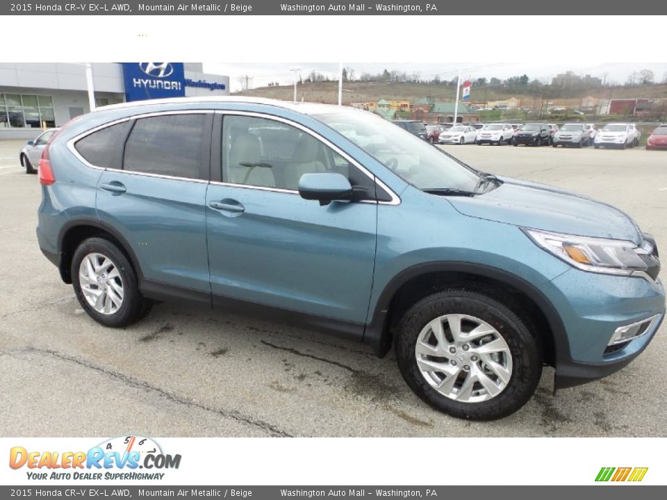 2015 Honda CR-V EX-L AWD Mountain Air Metallic / Beige Photo #1
