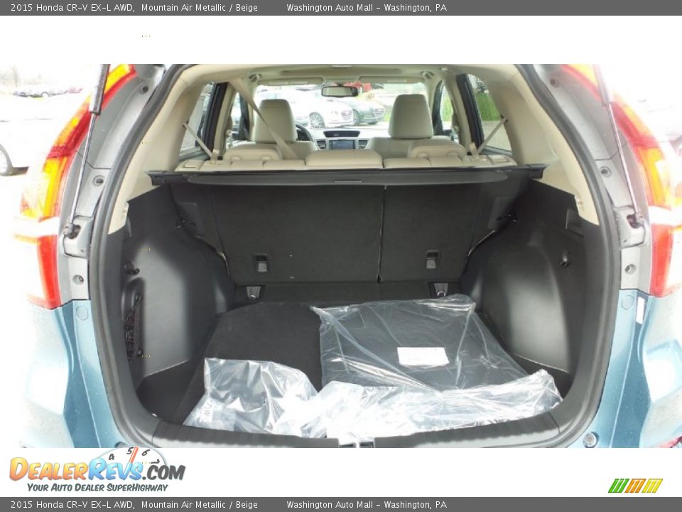 2015 Honda CR-V EX-L AWD Mountain Air Metallic / Beige Photo #9