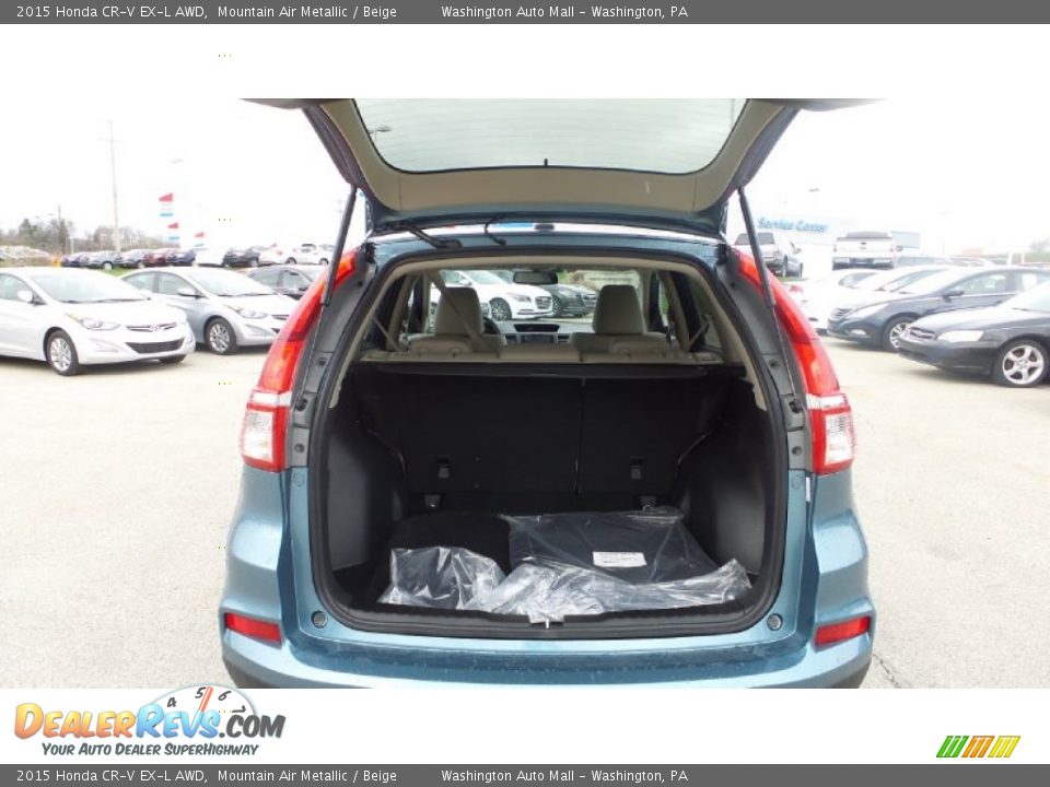 2015 Honda CR-V EX-L AWD Mountain Air Metallic / Beige Photo #10