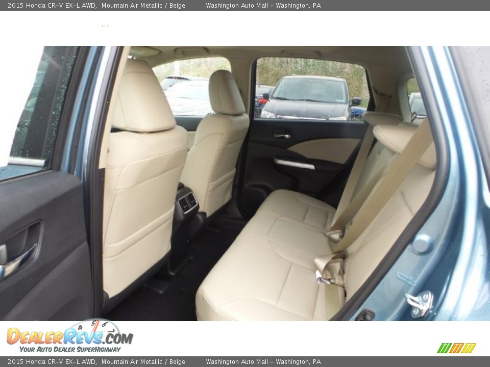 2015 Honda CR-V EX-L AWD Mountain Air Metallic / Beige Photo #13