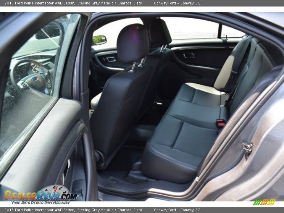 Rear Seat of 2015 Ford Police Interceptor AWD Sedan Photo #12