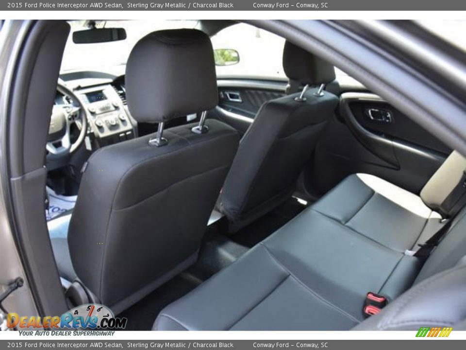Rear Seat of 2015 Ford Police Interceptor AWD Sedan Photo #13