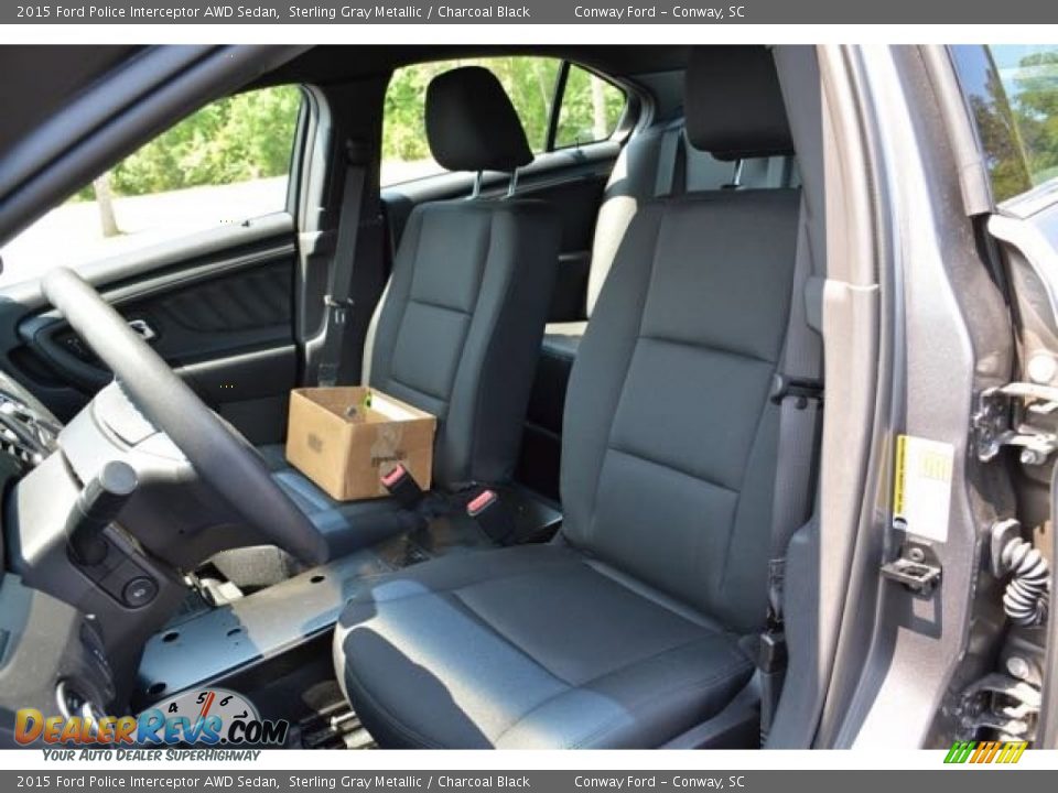 2015 Ford Police Interceptor AWD Sedan Sterling Gray Metallic / Charcoal Black Photo #18