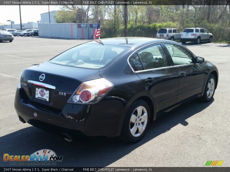 2007 Nissan Altima 2.5 S Super Black / Charcoal Photo #7