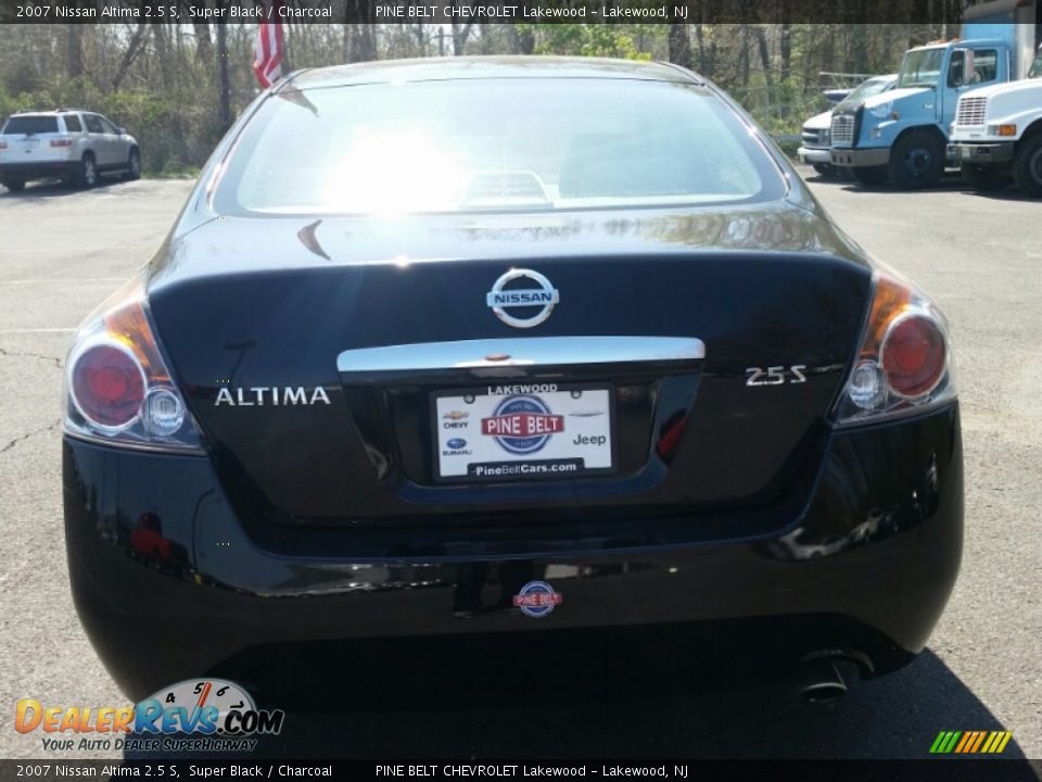 2007 Nissan Altima 2.5 S Super Black / Charcoal Photo #8