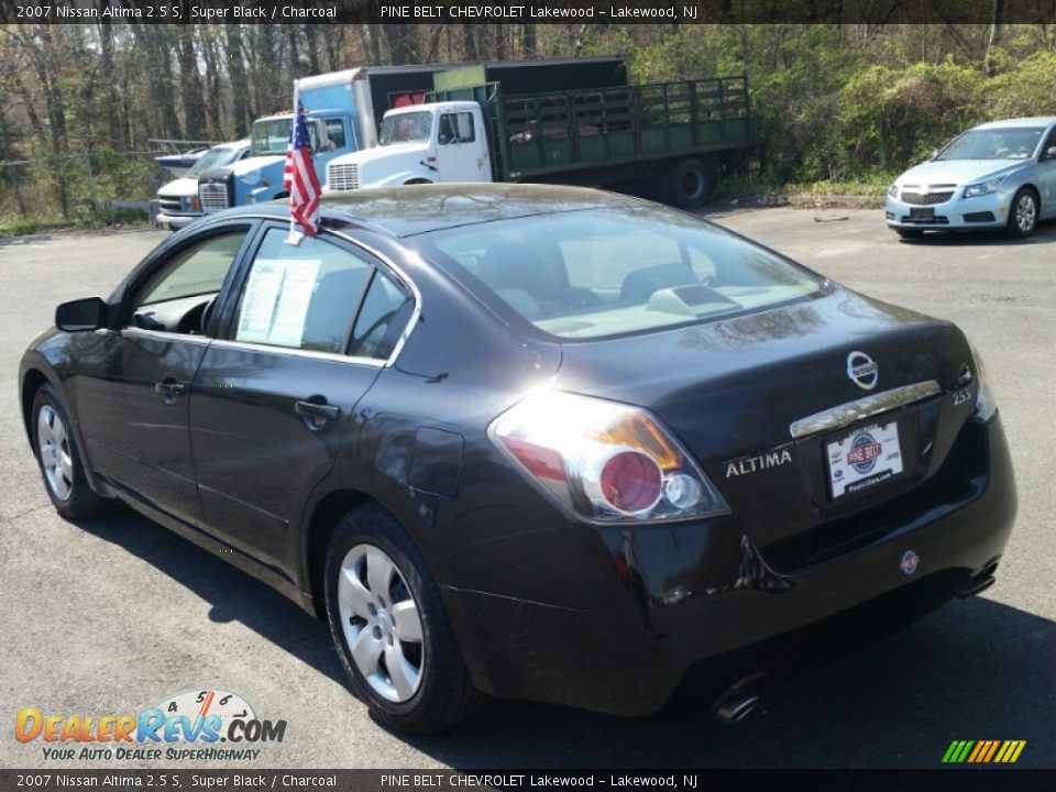 2007 Nissan Altima 2.5 S Super Black / Charcoal Photo #9
