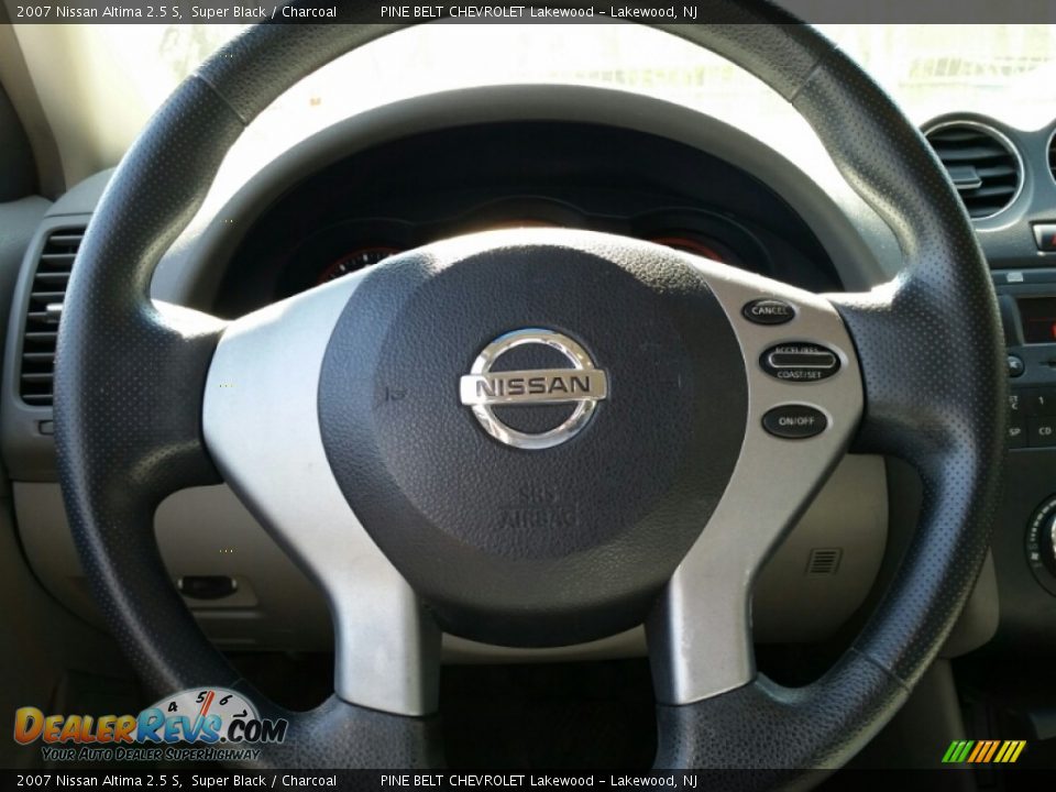 2007 Nissan Altima 2.5 S Super Black / Charcoal Photo #13