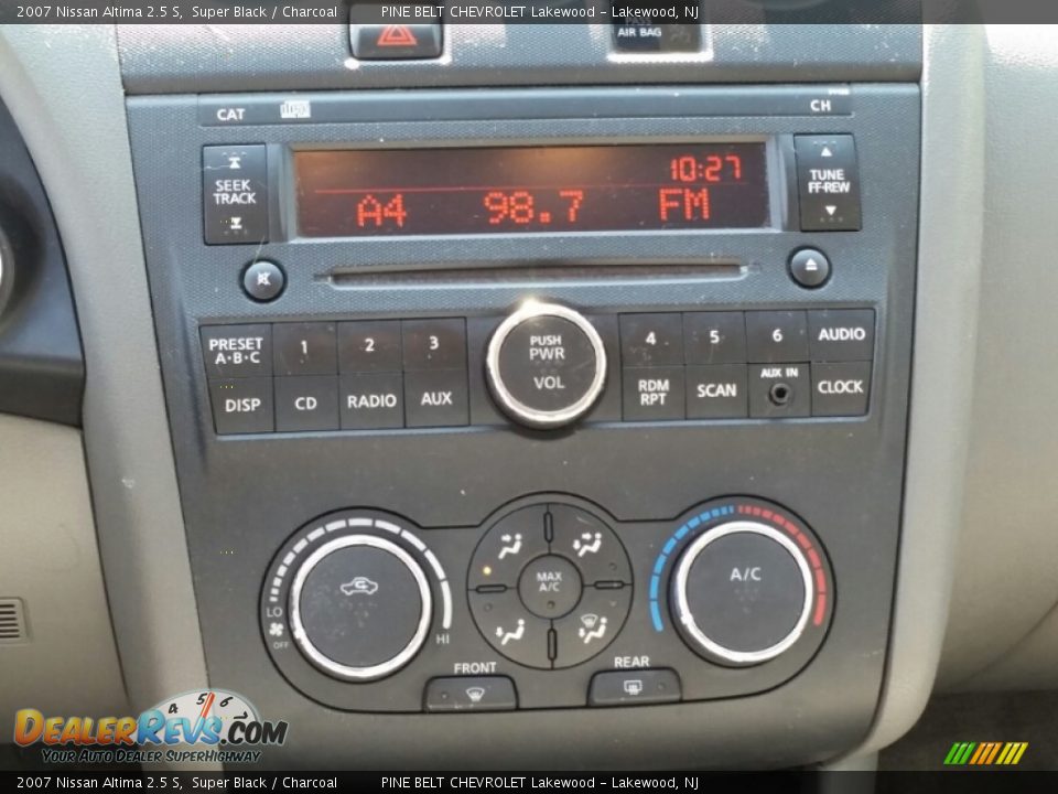 2007 Nissan Altima 2.5 S Super Black / Charcoal Photo #15