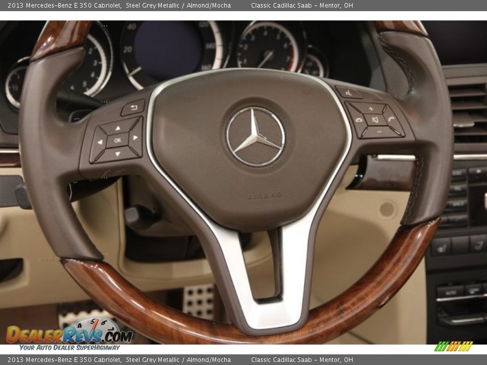 2013 Mercedes-Benz E 350 Cabriolet Steel Grey Metallic / Almond/Mocha Photo #10