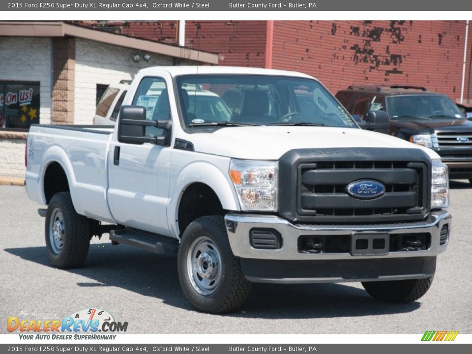 2015 Ford F250 Super Duty XL Regular Cab 4x4 Oxford White / Steel Photo #1