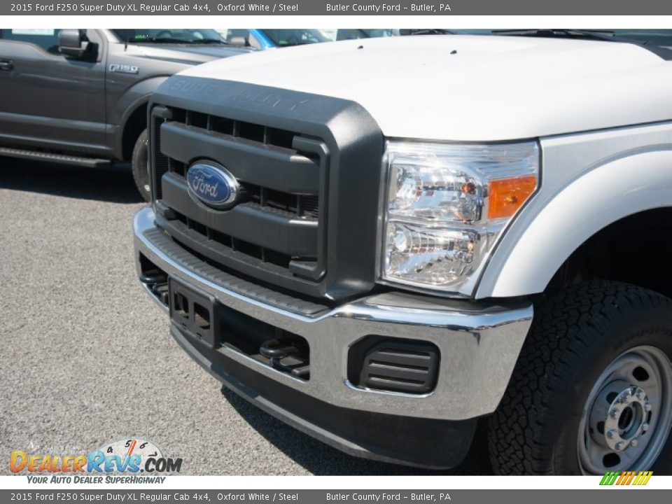 2015 Ford F250 Super Duty XL Regular Cab 4x4 Oxford White / Steel Photo #4
