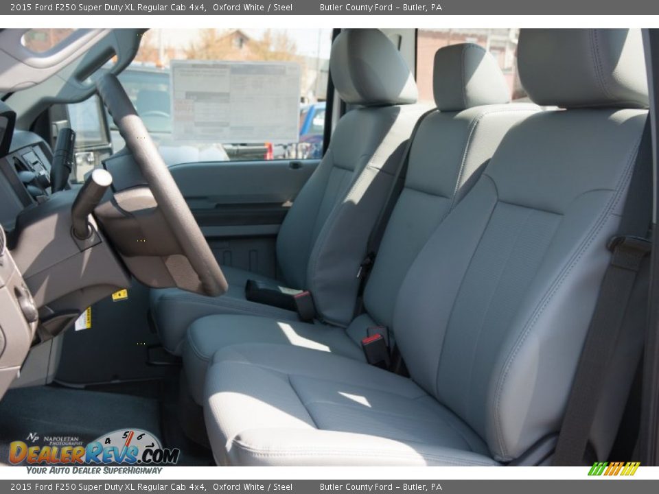 2015 Ford F250 Super Duty XL Regular Cab 4x4 Oxford White / Steel Photo #9