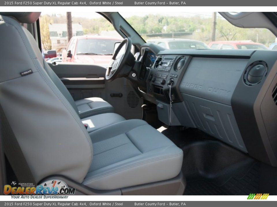 2015 Ford F250 Super Duty XL Regular Cab 4x4 Oxford White / Steel Photo #10
