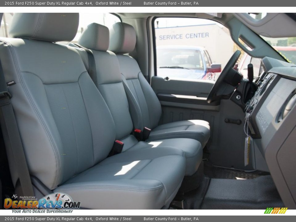 2015 Ford F250 Super Duty XL Regular Cab 4x4 Oxford White / Steel Photo #11