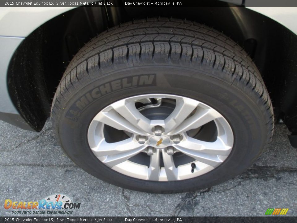 2015 Chevrolet Equinox LS Silver Topaz Metallic / Jet Black Photo #3