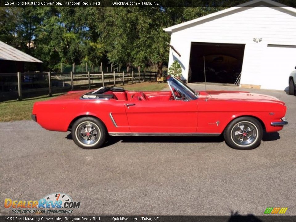 Rangoon Red 1964 Ford Mustang Convertible Photo #1