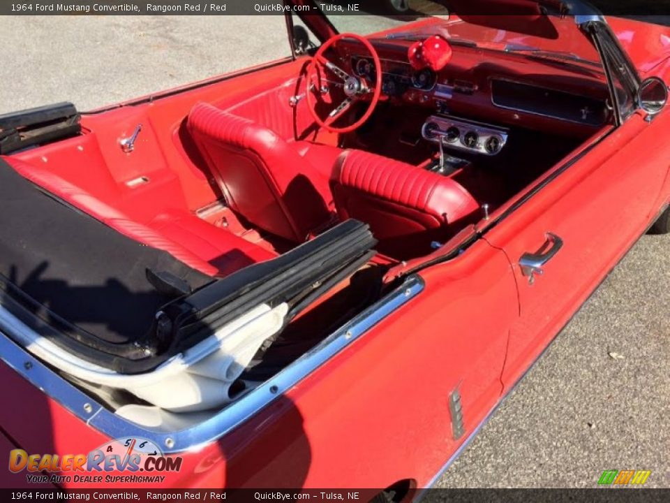 Red Interior - 1964 Ford Mustang Convertible Photo #3