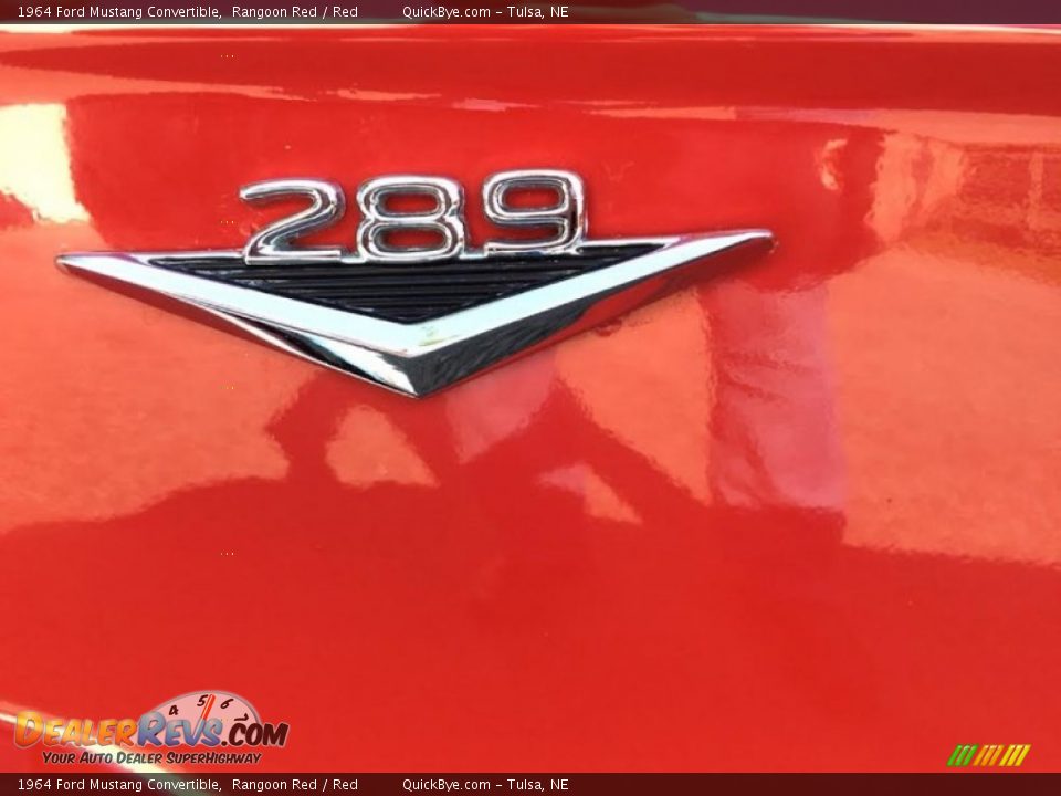 1964 Ford Mustang Convertible Rangoon Red / Red Photo #9