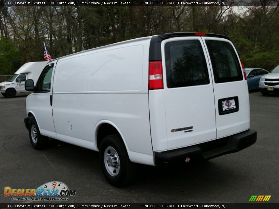 2012 Chevrolet Express 2500 Cargo Van Summit White / Medium Pewter Photo #7