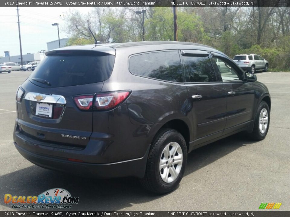 2013 Chevrolet Traverse LS AWD Cyber Gray Metallic / Dark Titanium/Light Titanium Photo #7