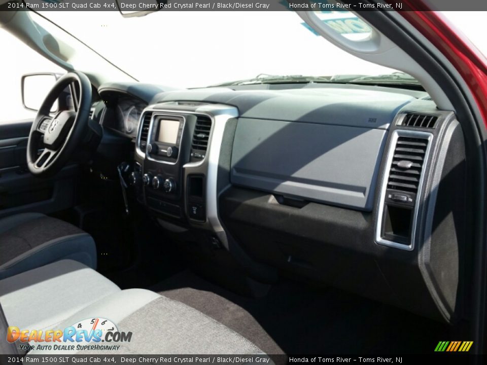 2014 Ram 1500 SLT Quad Cab 4x4 Deep Cherry Red Crystal Pearl / Black/Diesel Gray Photo #9