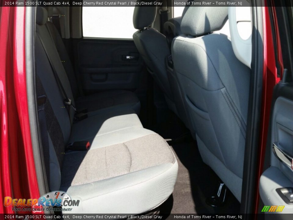 2014 Ram 1500 SLT Quad Cab 4x4 Deep Cherry Red Crystal Pearl / Black/Diesel Gray Photo #11