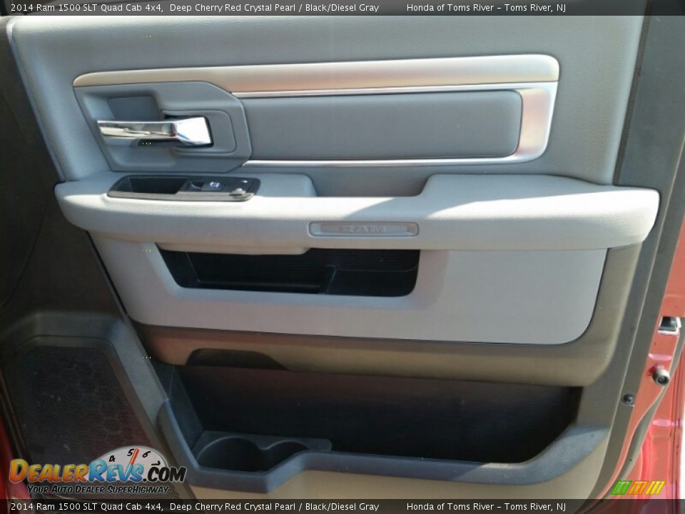 2014 Ram 1500 SLT Quad Cab 4x4 Deep Cherry Red Crystal Pearl / Black/Diesel Gray Photo #12