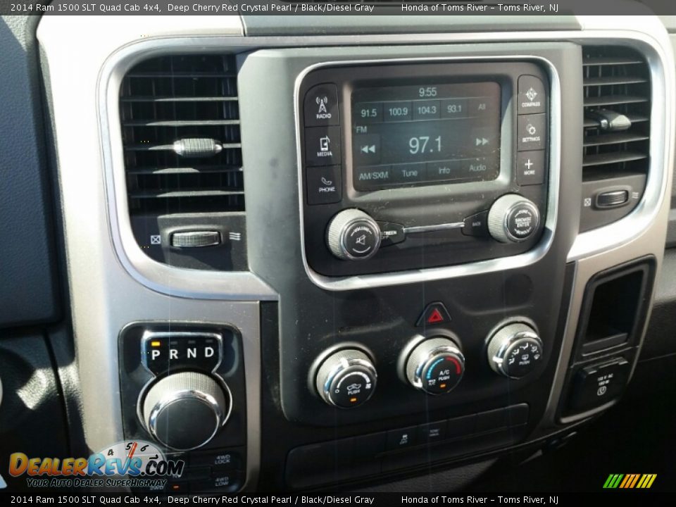 2014 Ram 1500 SLT Quad Cab 4x4 Deep Cherry Red Crystal Pearl / Black/Diesel Gray Photo #14